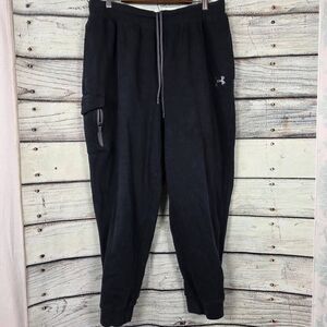 Under Armour Mens Fleece Joggers Black 2XL
